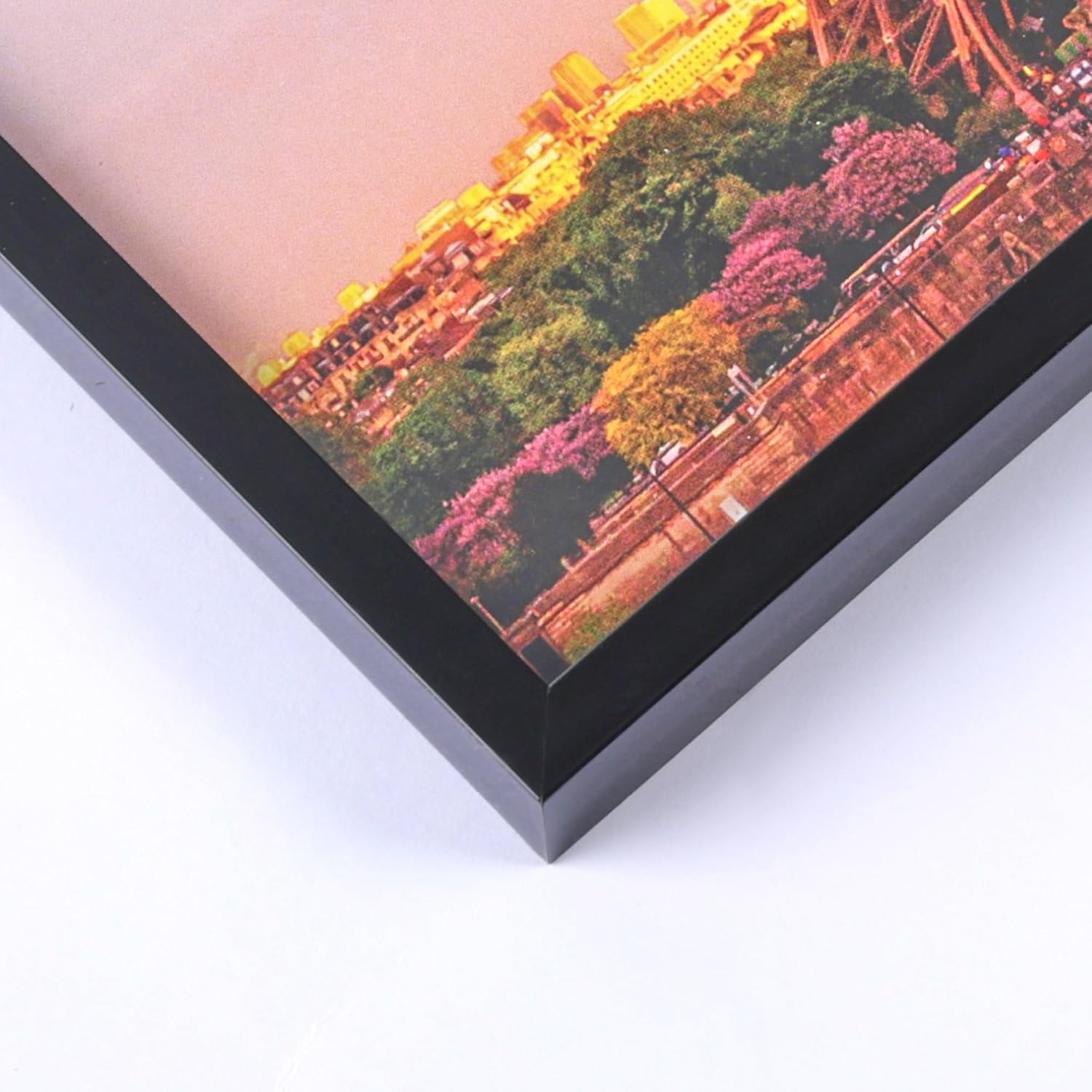 upsimples 4x6 Picture Frame Set of 3, Made of High Definition Glass for 4 x 6, Wall and Tabletop Display Thin Border Photo Frames for Home Decor, Black - Image 7